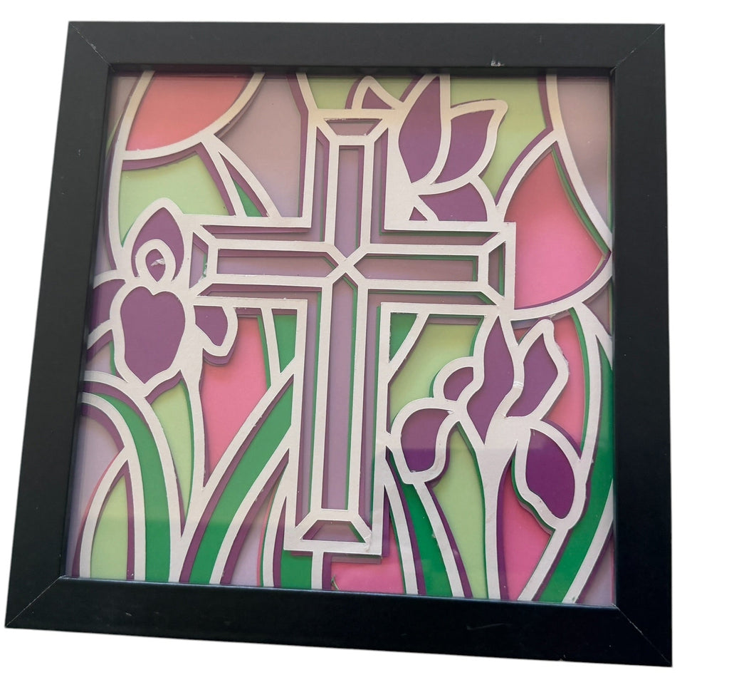 Beautiful Cross Shadow Box. Perfect for Easter.