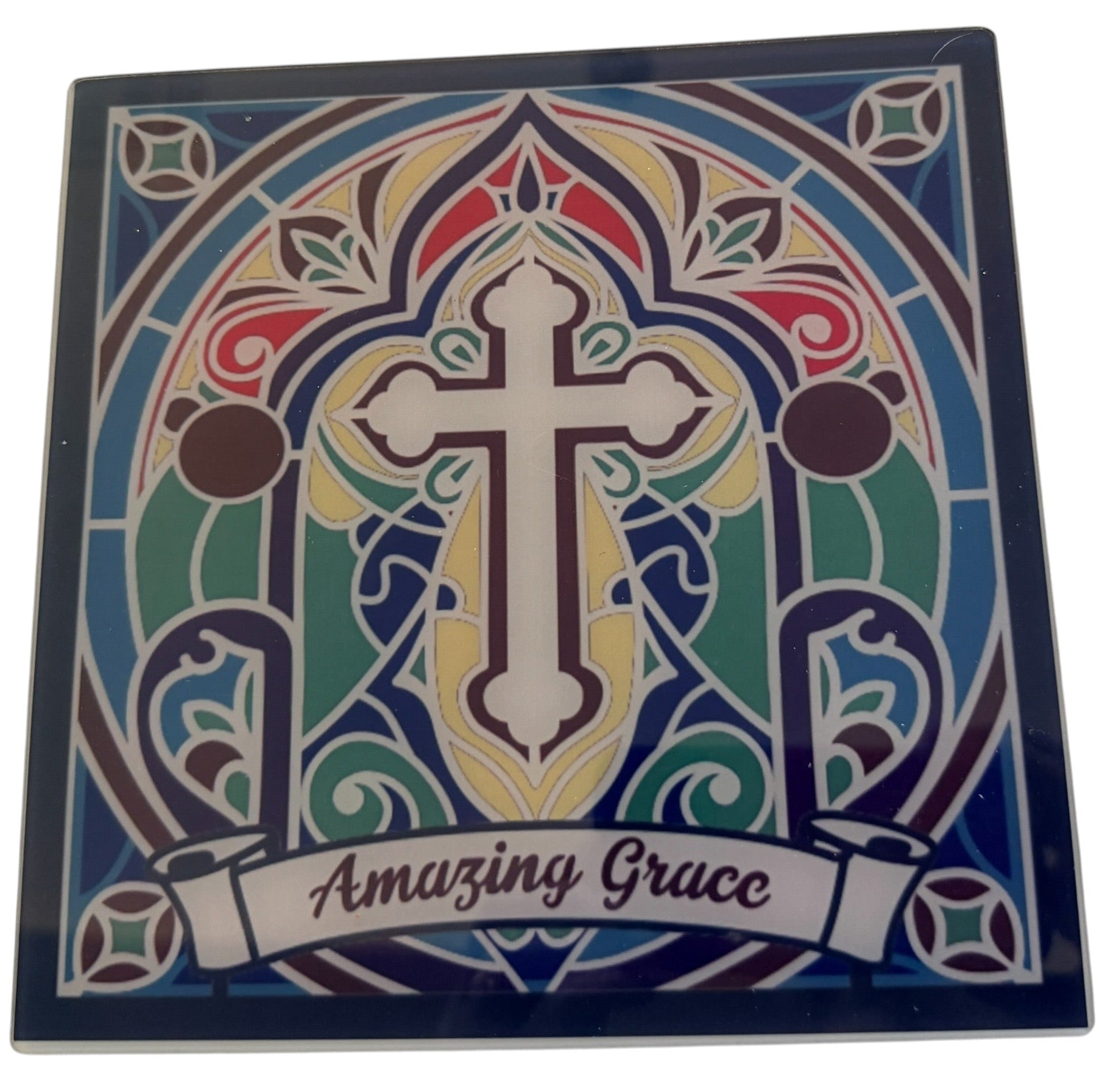 Beautiful Faith Themed 8" Glass Home Decor