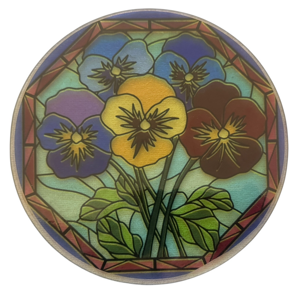 Tempered Glass Round Cutting Board 8"