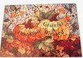 Tempered Glass Cutting Board in Fall Theme.  11" x 8"